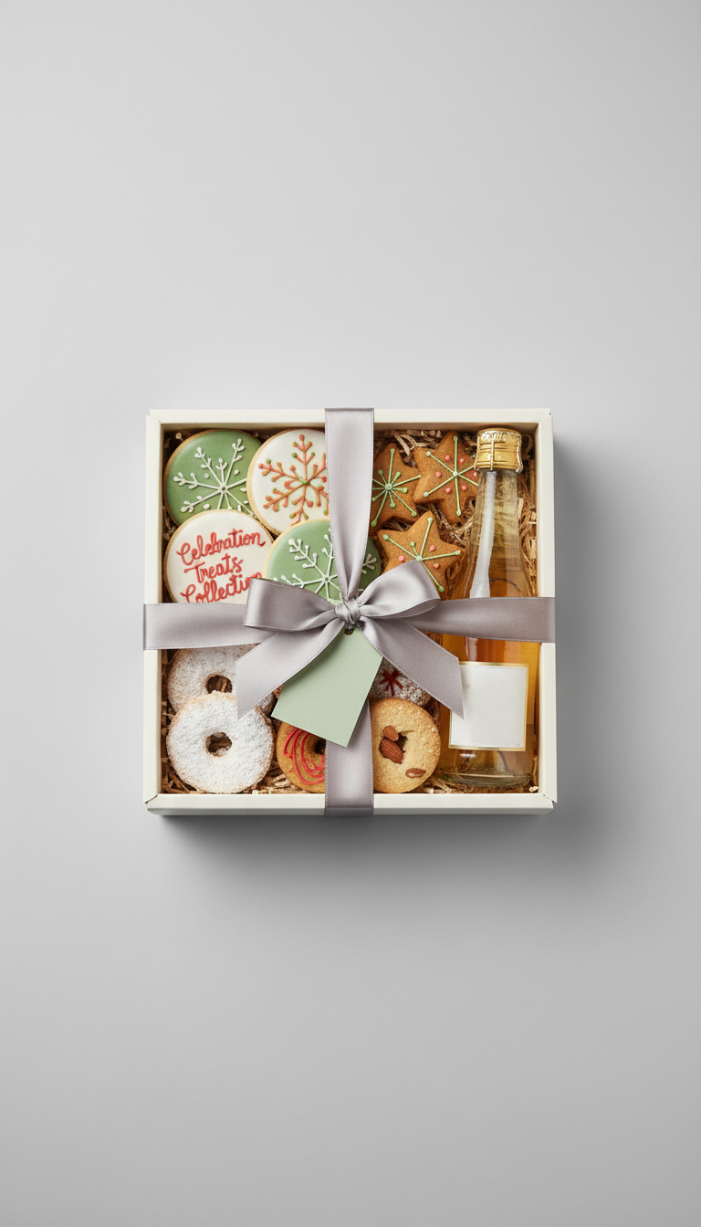 Celebration treats collection with festive cookies