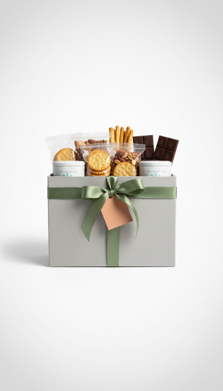 Classic gourmet basket with artisan snacks